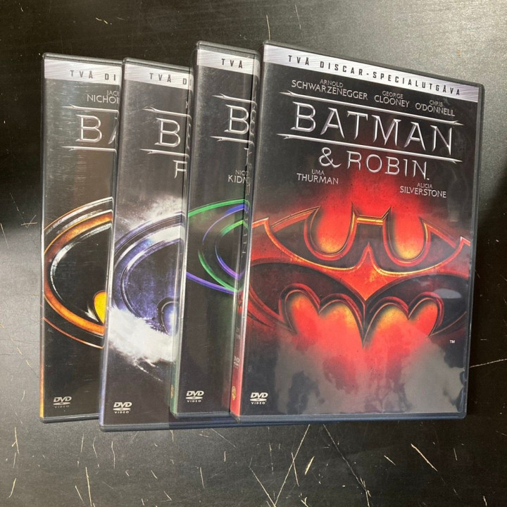 Batman 1-4 (special edition) 8DVD (VG+-M-/M-) -toiminta-